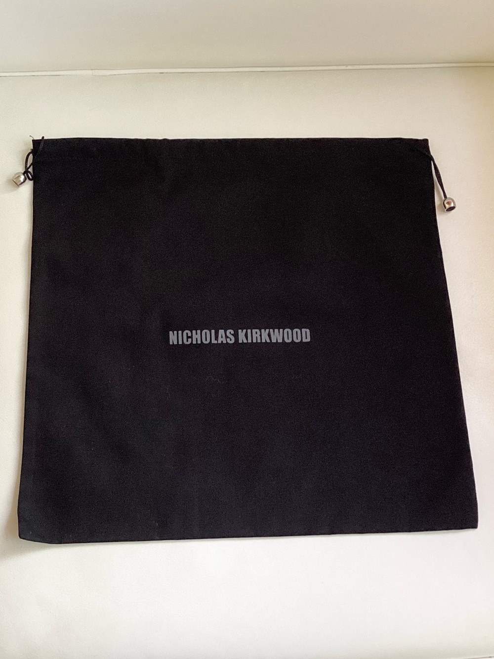 Nicholas Kirkwood Black Drawstring Dust Bag
